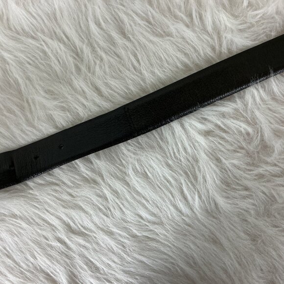 Michael Toschi Brown Leather Belt Black Perforated Rubber Section 42 - Picture 5 of 10